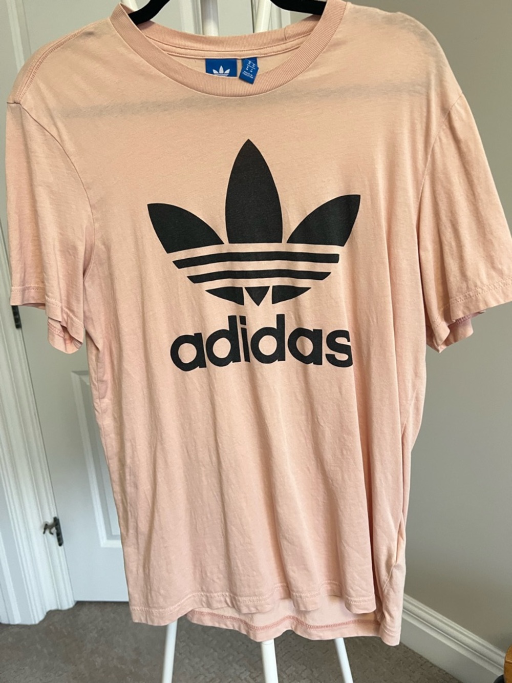 adidas Light Pink Trefoil Logo Short Sleeve Tee